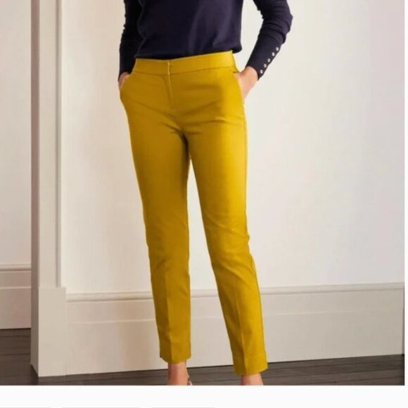 Boden Richmond Pants Mustard Yellow Women’s Trousers Size 6 Long 6L - Picture 9 of 9